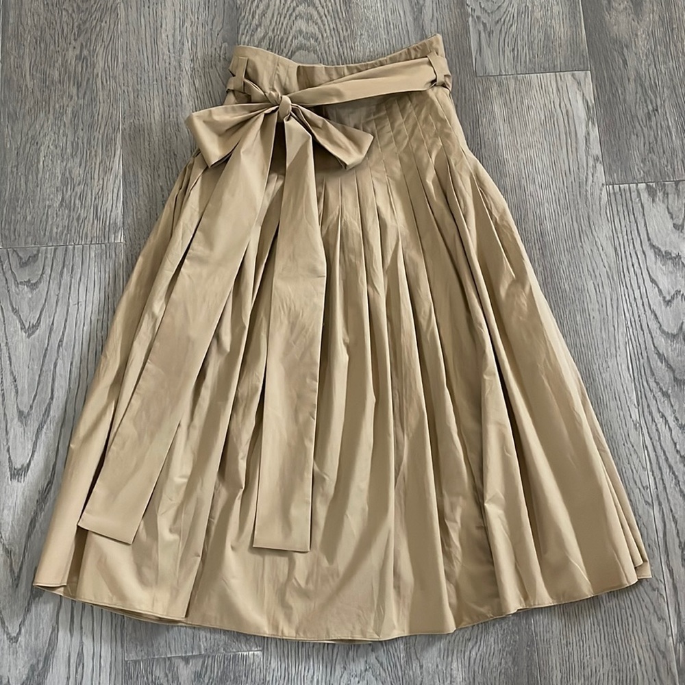 Jcrew pleated midi skirt 00P